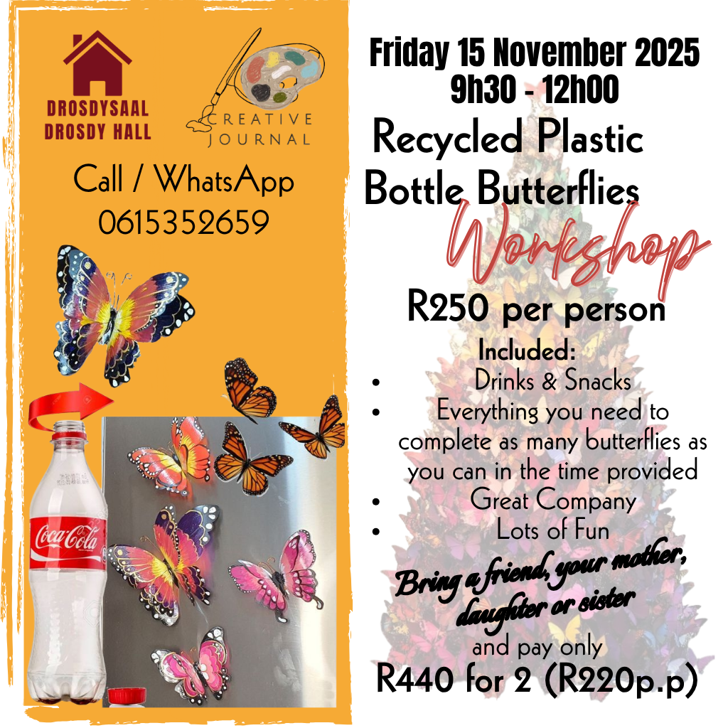 Recycled Bottle Butterflies Workshop 15 Nov